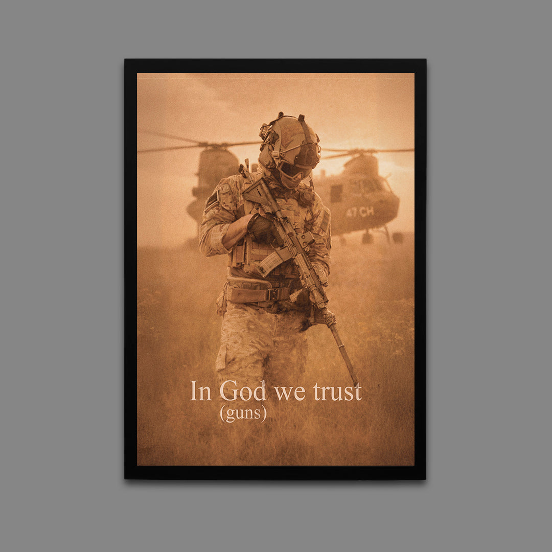 IN GOD WE TRUST (GUNS) | PÓSTER