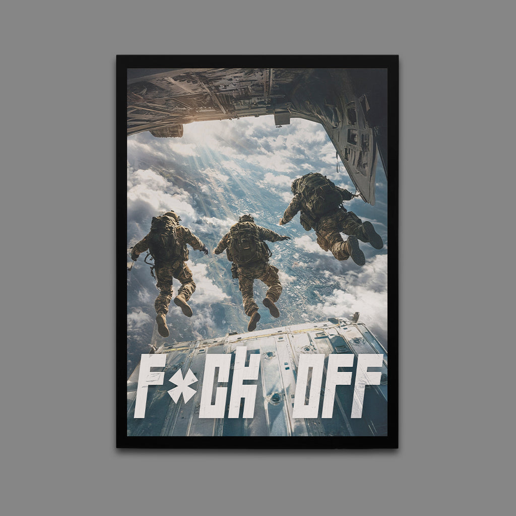 F*CK OFF SALTO PARACAÍDAS | PÓSTER