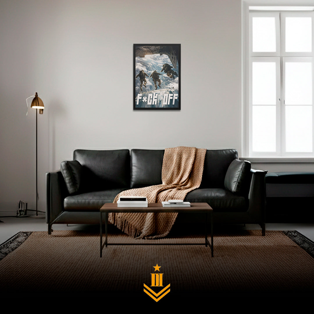 F*CK OFF SALTO PARACAÍDAS | PÓSTER