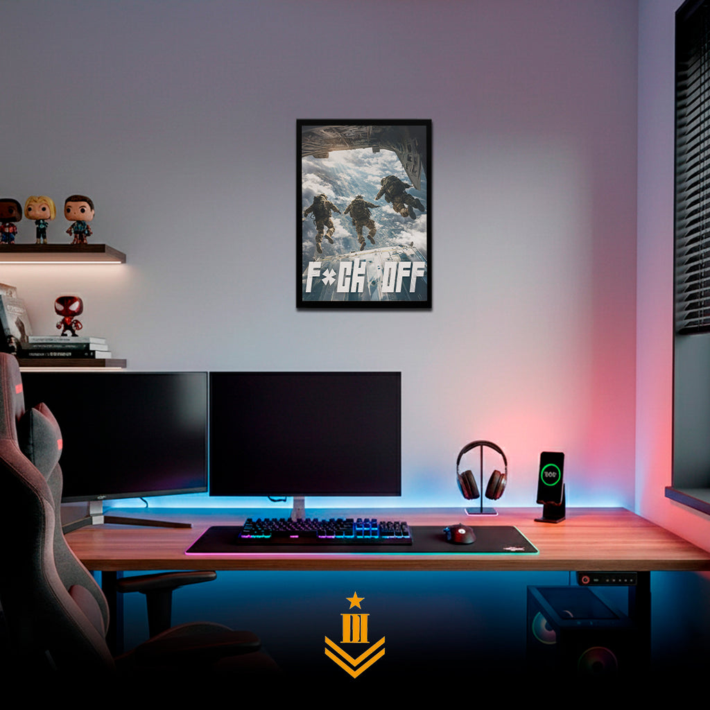 F*CK OFF SALTO PARACAÍDAS | PÓSTER