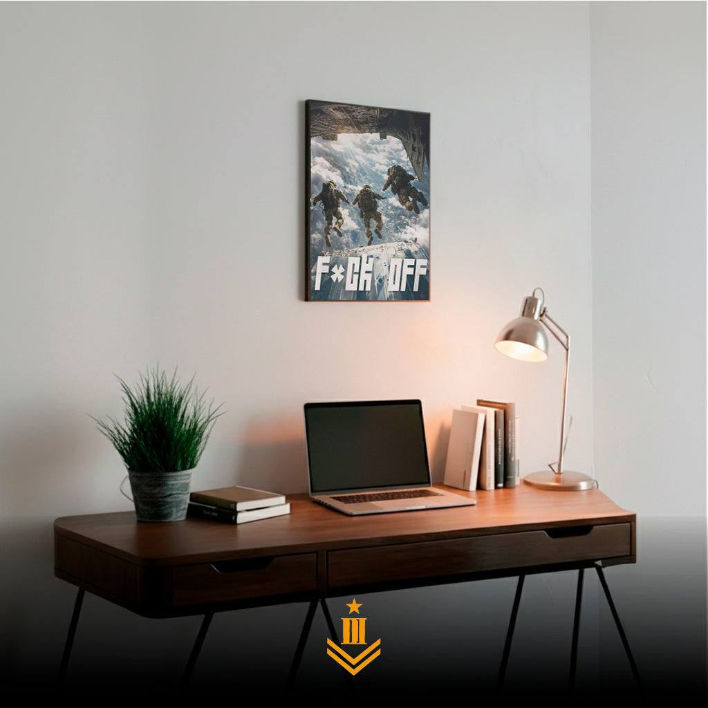 F*CK OFF SALTO PARACAÍDAS | PÓSTER