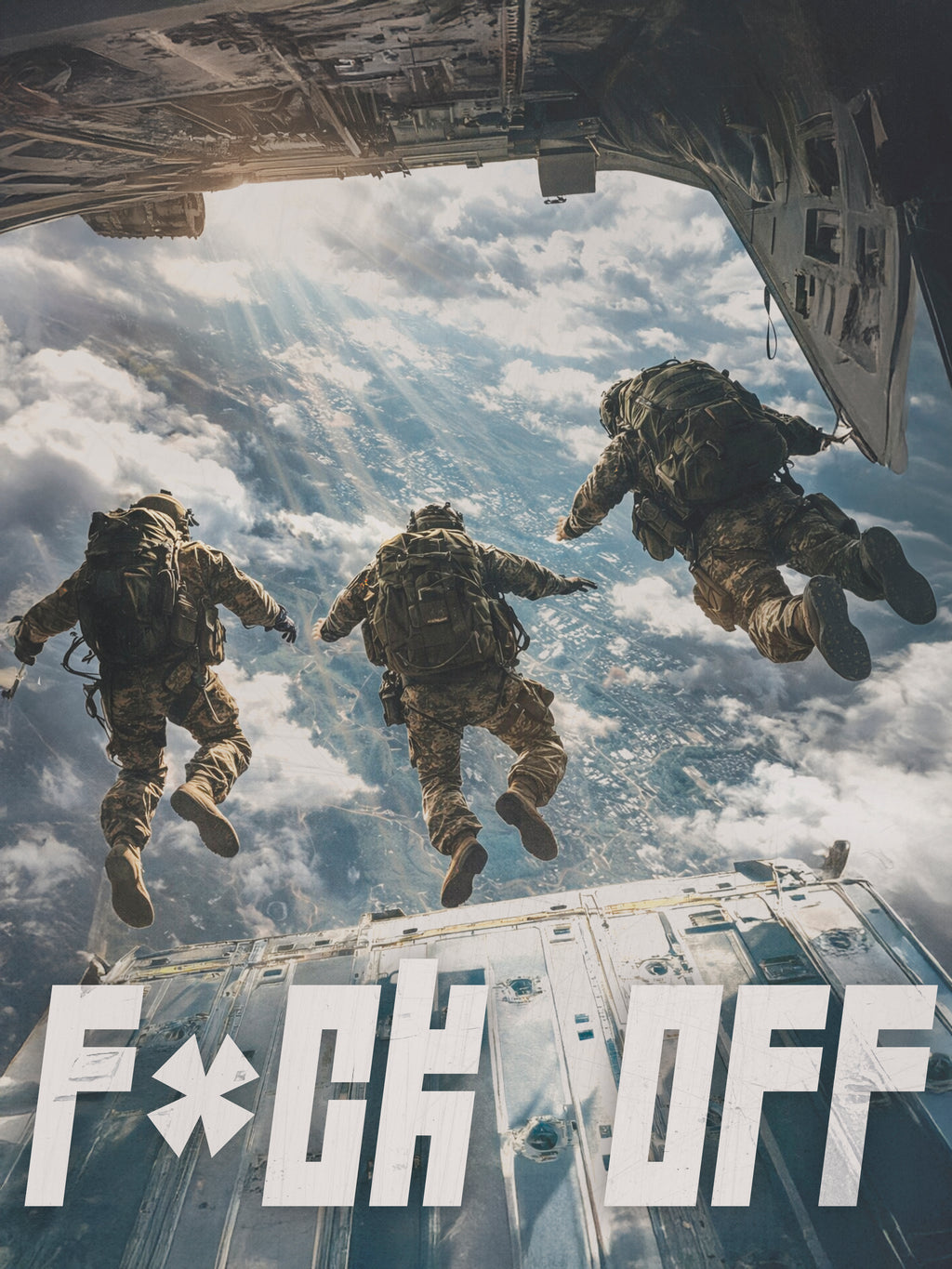 F*CK OFF SALTO PARACAÍDAS | PÓSTER